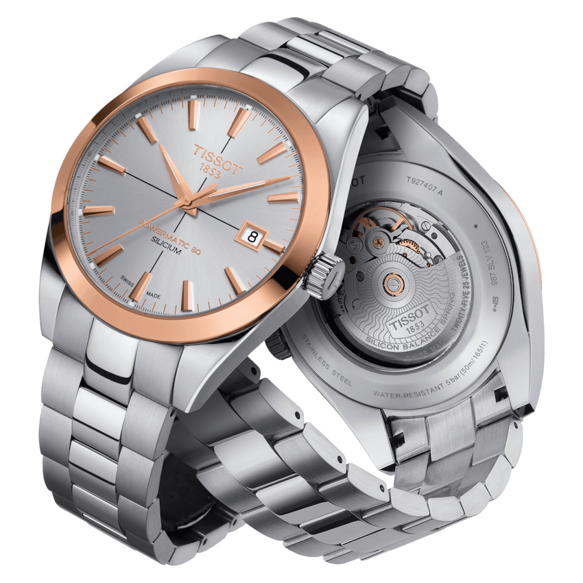 Tissot powermatic discount 80 silicium gold