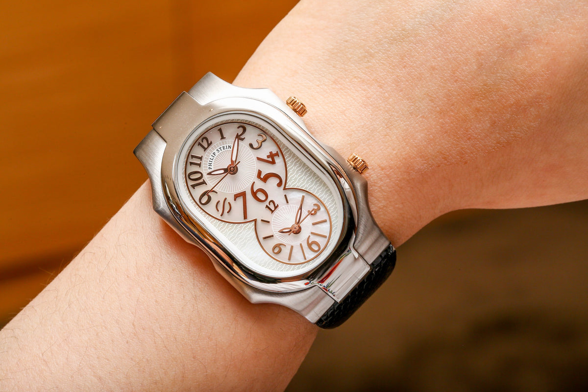 Philip stein large double gorgeous dual time Philip Stein Large Dual Time Watch | eBay main image 4