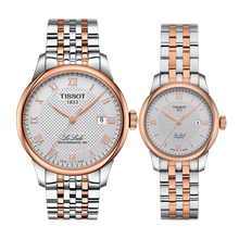 Load image into Gallery viewer, Pair I: Tissot Le Locle Auto Lady RG 2Tone T006.207.22.038.00 & Gents Powermatic 80 RG 2Tone T006.407.22.033.00