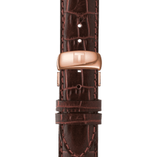 Load image into Gallery viewer, Tissot Le Locle Powermatic 80, Rose Gold PVD in brown leather strap