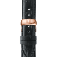 Load image into Gallery viewer, Tissot Le Locle Powermatic 80, Rose Gold PVD in black leather strap