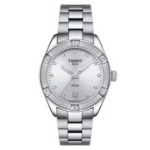 Load image into Gallery viewer, Tissot PR 100 Sport Chic with diamonds in steel bracelet
