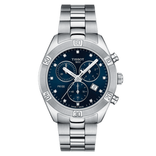 Load image into Gallery viewer, Tissot PR 100 Sport Chic Chronograph with diamonds in steel bracelet