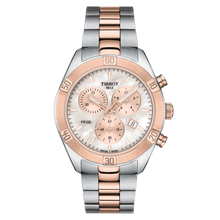 Load image into Gallery viewer, Tissot PR 100 Sport Chic Chronograph Rose Gold 2Tone Pink MOP Dial