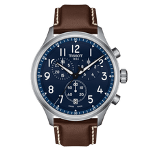 Load image into Gallery viewer, Tissot Chrono XL Vintage in Blue Dial, Brown Leather Strap