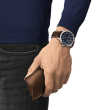 Load image into Gallery viewer, Tissot Chrono XL Vintage in Blue Dial, Brown Leather Strap