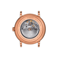 Load image into Gallery viewer, Tissot Carson Premium Powermatic 80 Rose Gold PVD case in leather strap