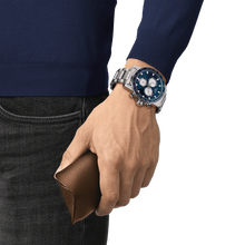 Load image into Gallery viewer, Tissot Supersport Chrono Blue Dial in Steel Bracelet