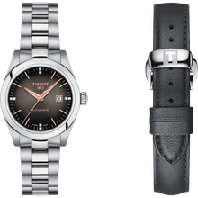 Load image into Gallery viewer, Tissot T-My Lady Automatic with Diamonds in Steel Bracelet (comes with an extra leather strap)