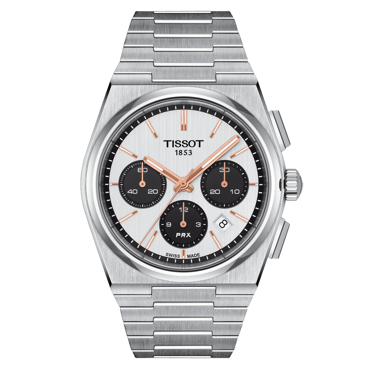 Tissot PRX Automatic Chronograph in Steel Bracelet