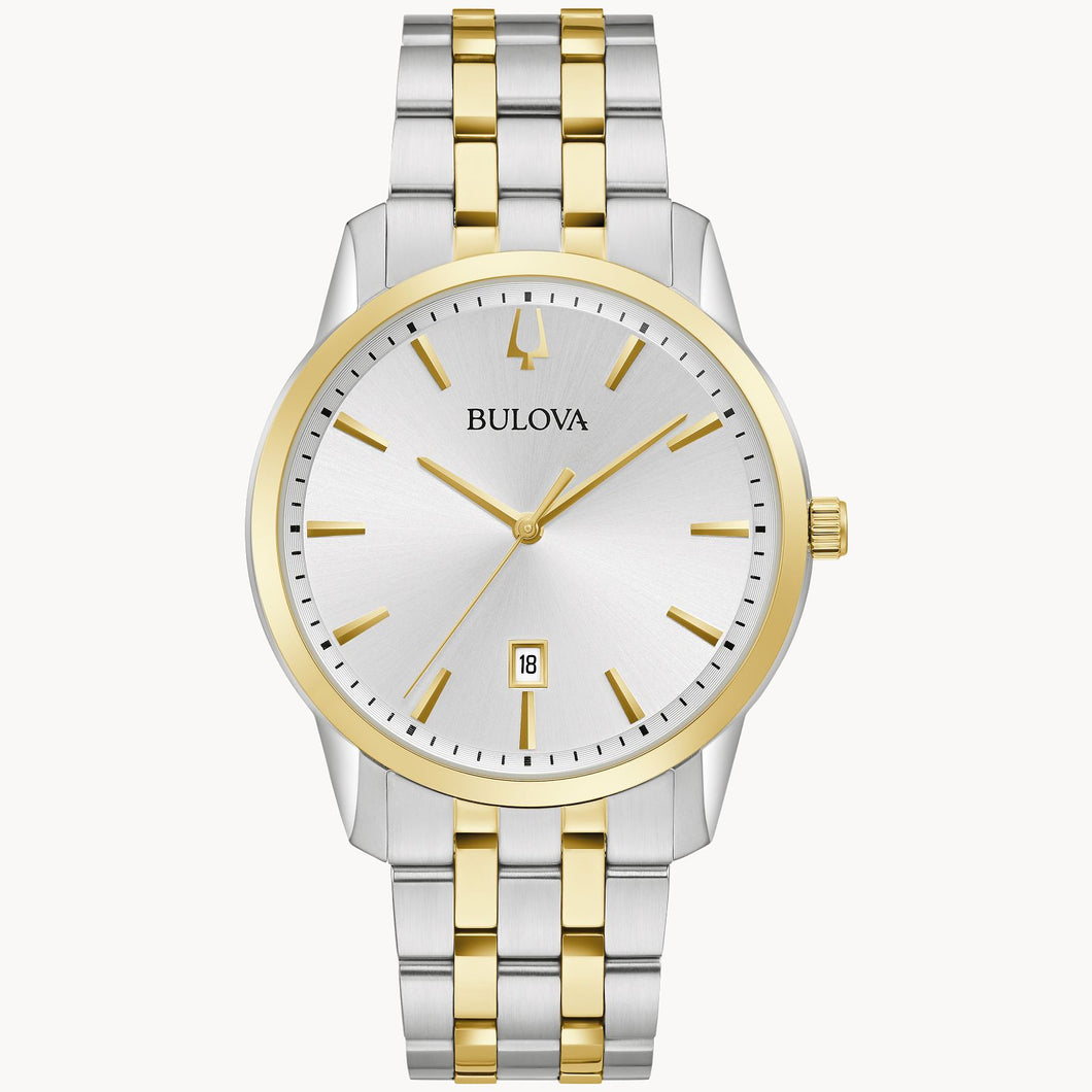 Bulova Sutton Quartz Silver Dial Men's Watch 98B385