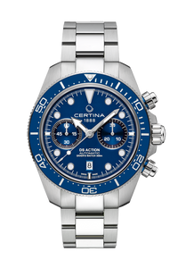 DS Action Diver Chrono in Blue Dial