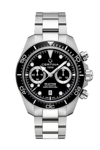 DS Action Diver Chrono in Black Dial