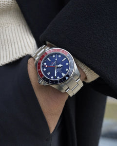 DS Action GMT Powermatic 80 in Blue Dial