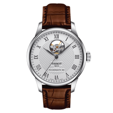 Load image into Gallery viewer, Tissot Le Locle Powermatic 80 Open Heart in Brown Leather Strap
