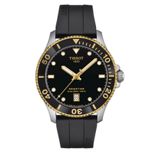 Load image into Gallery viewer, Tissot Seastar 1000 40MM in Black Rubber Strap
