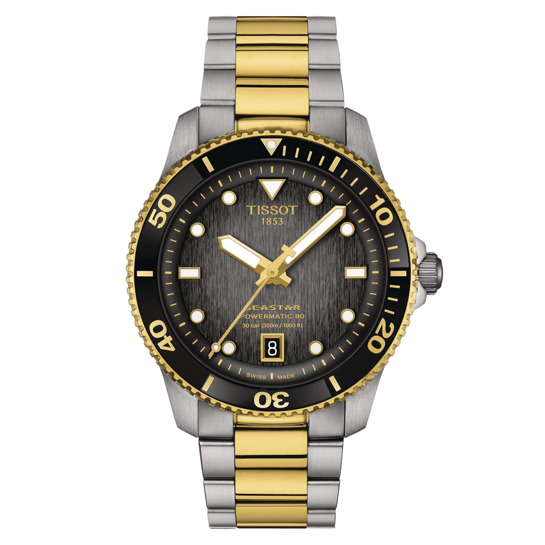 Tissot Seastar 1000 Powermatic 80 40mm Yellow Gold Two Tone