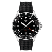 Load image into Gallery viewer, Tissot Seastar 1000 Quartz GMT in Black Rubber Strap
