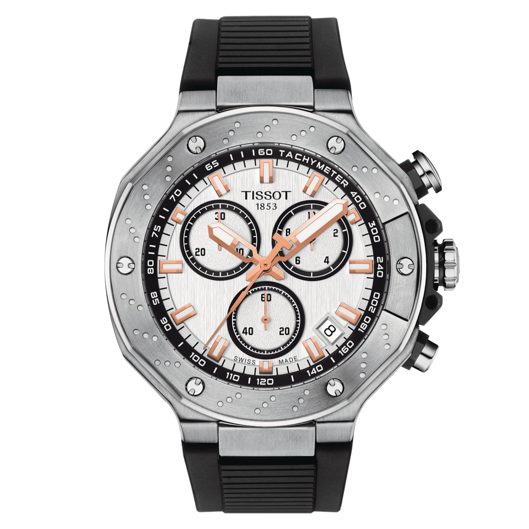 Tissot T-Race Chronograph in White Dial and Stainless Steel Case