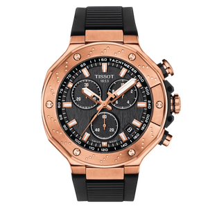 Tissot T-Race Chronograph in Black Dial and Rosegold PVD Coating Case