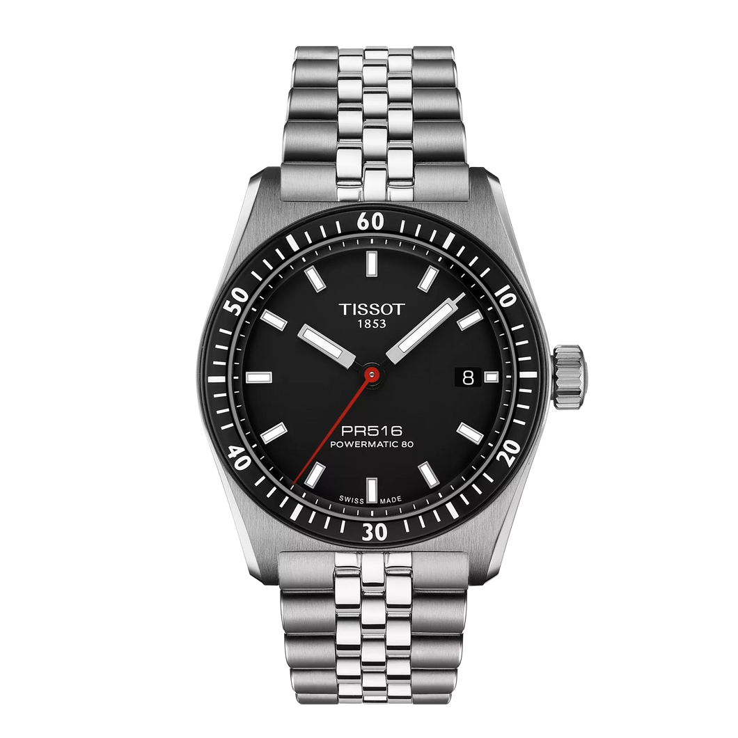 Tissot PR516 Powermatic 80 in Stainless Steel Bracelet