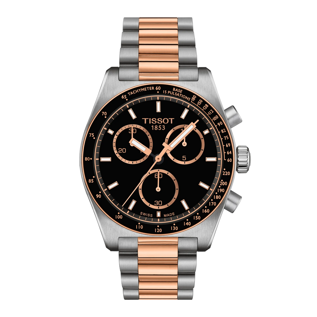 Tissot PR516 Quartz Chronograph in Stainless Two Tone Bracelet