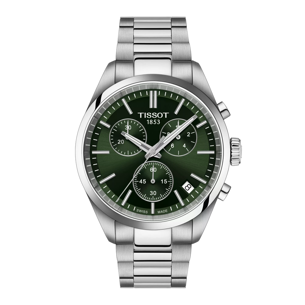 Tissot PR 100 Chronograph in Green Dial