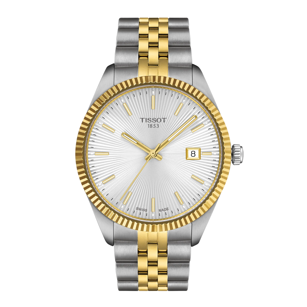 Tissot Ballade 40mm in Yellow Gold Two Tone Bracelet