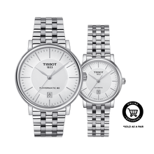 Load image into Gallery viewer, Pair B: Tissot Carson Premium Auto Lady T122.207.11.031.00 &amp; Powermatic 80 Gents T122.407.11.031.00
