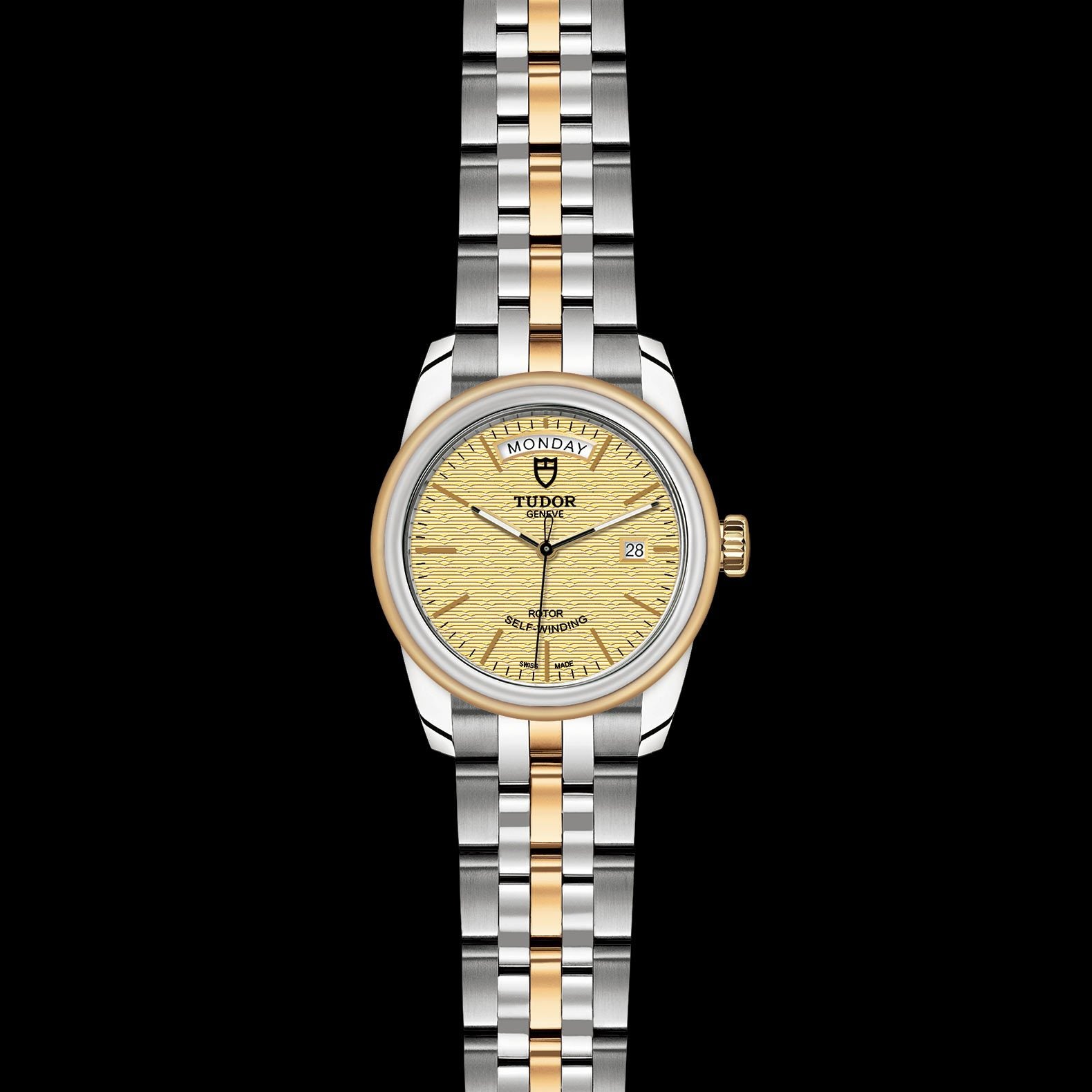 Tudor glamour day date gold sale