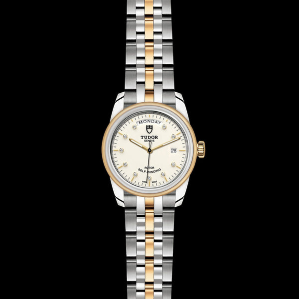 Tudor glamour 2025 day date gold