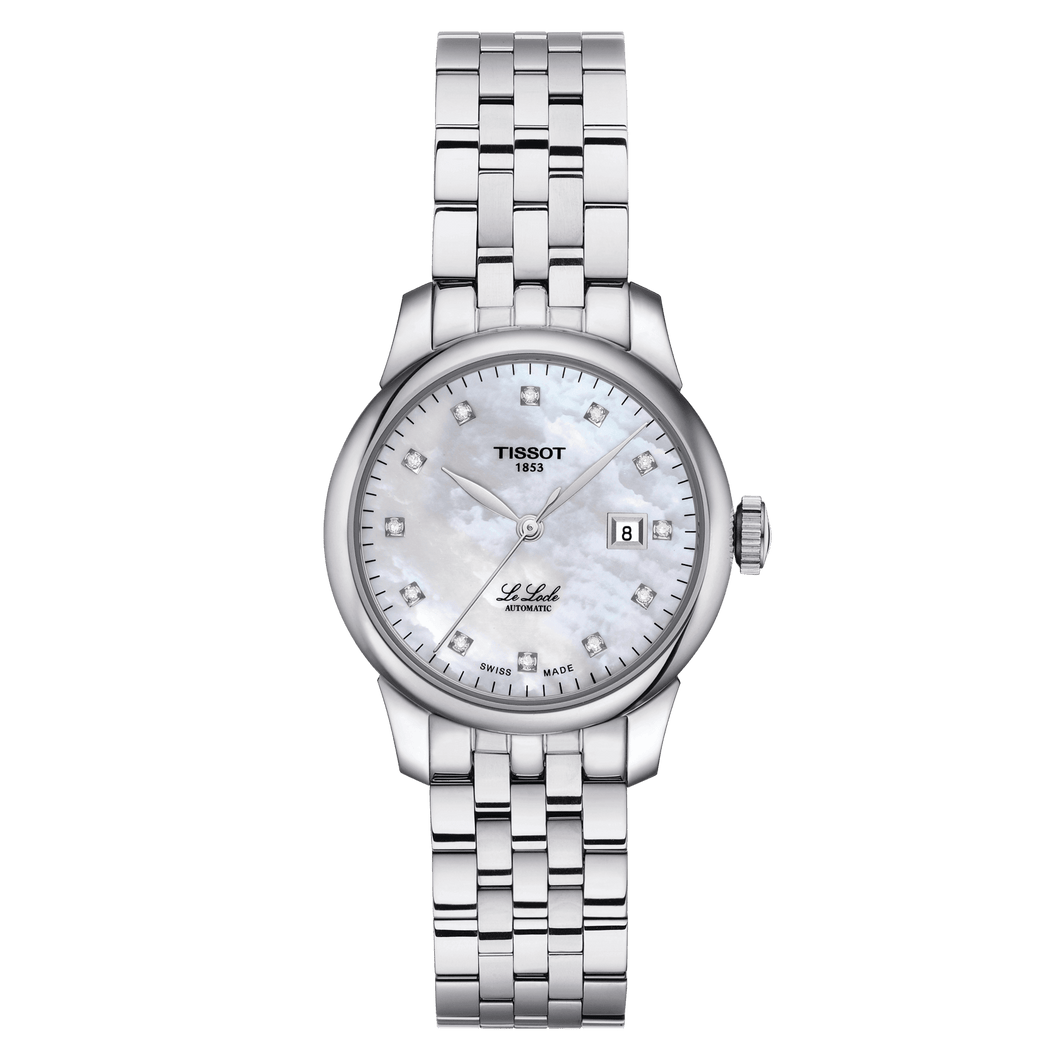 Tissot Le Locle Automatic Lady (29.00) MOP dial with diamonds steel b'let