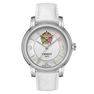 Tissot Lady Heart Flower Powermatic 80 in leather strap