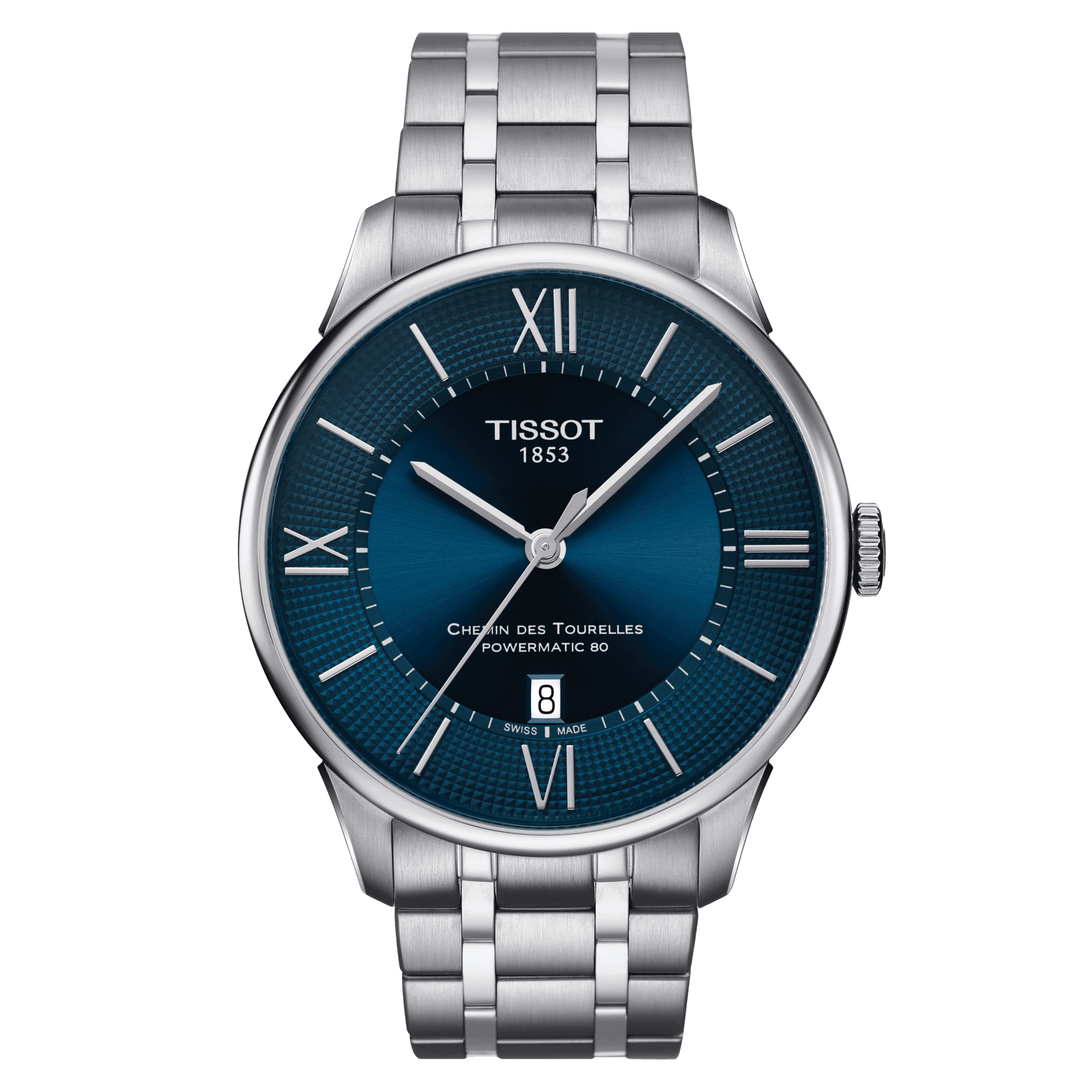 PRE ORDER Tissot Chemin des Tourelles Powermatic 80 in steel bracelet