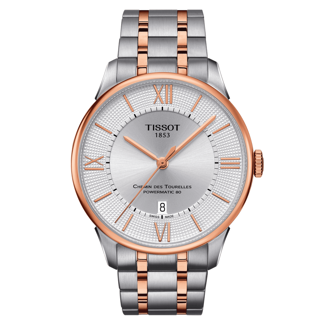 Tissot Chemin des Tourelles Powermatic 80 2Tone Rose Gold