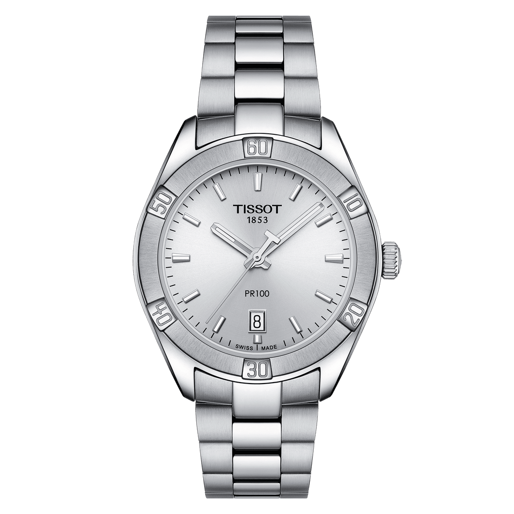 Tissot PR 100 Sport Chic in steel bracelet