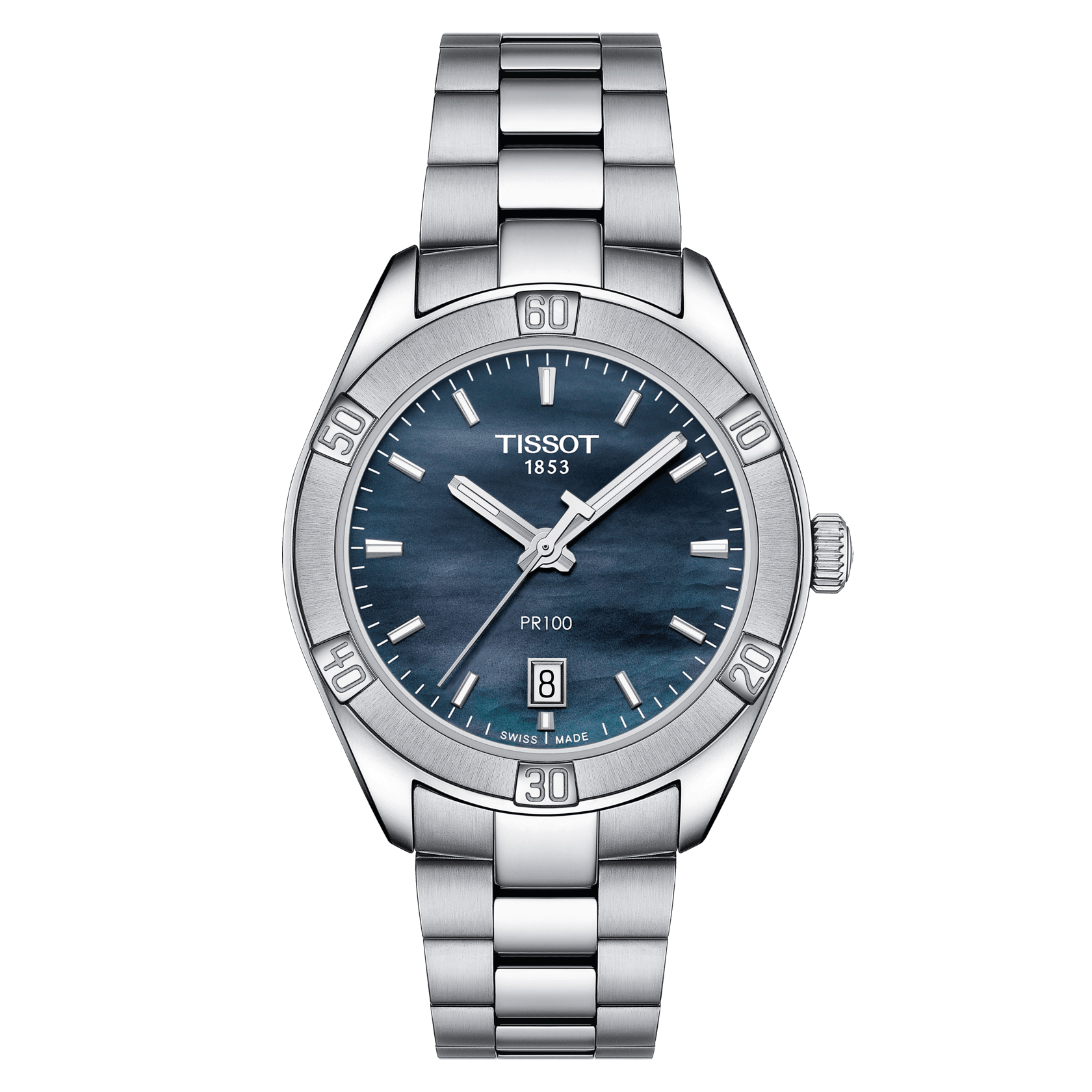 Tissot PR 100 Sport Chic in steel bracelet