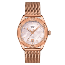 Load image into Gallery viewer, Tissot PR 100 Sport Chic Rose Gold Pink MOP Dial
