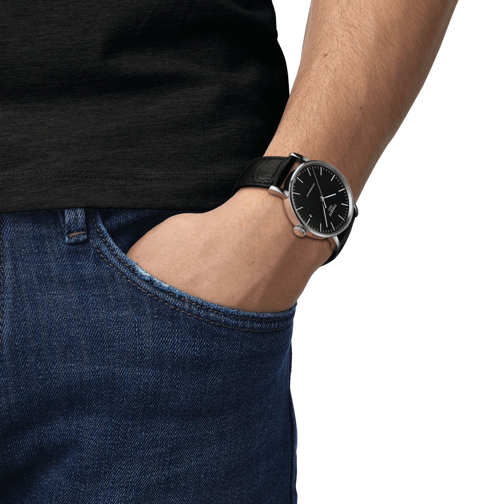 Tissot Everytime Swissmatic in leather strap