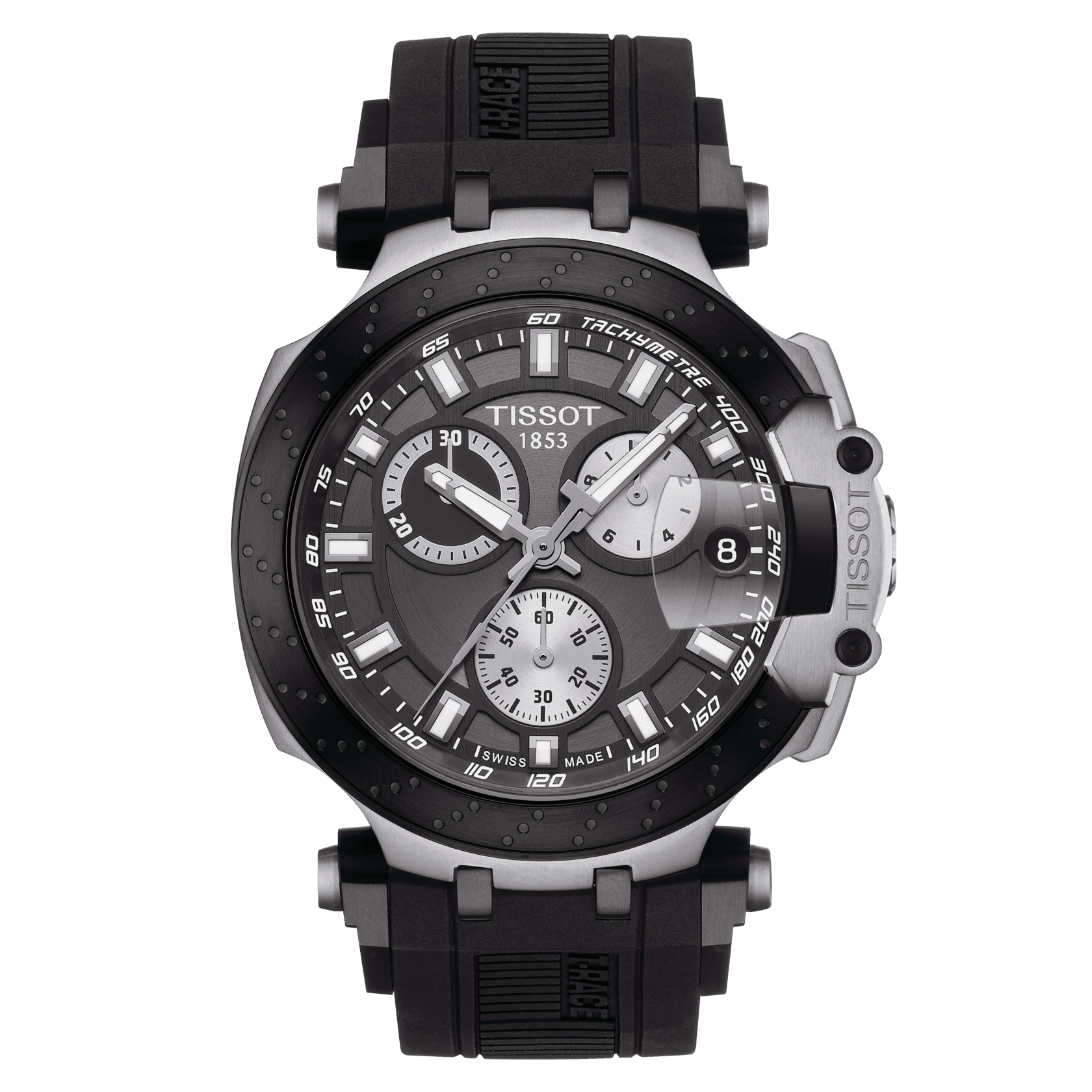 Tissot T Race Chronograph in Black Silicone Strap