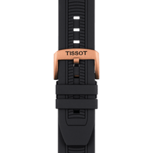 Load image into Gallery viewer, Tissot T-Race Chronograph in Rose Gold Case and Black Silicone Strap
