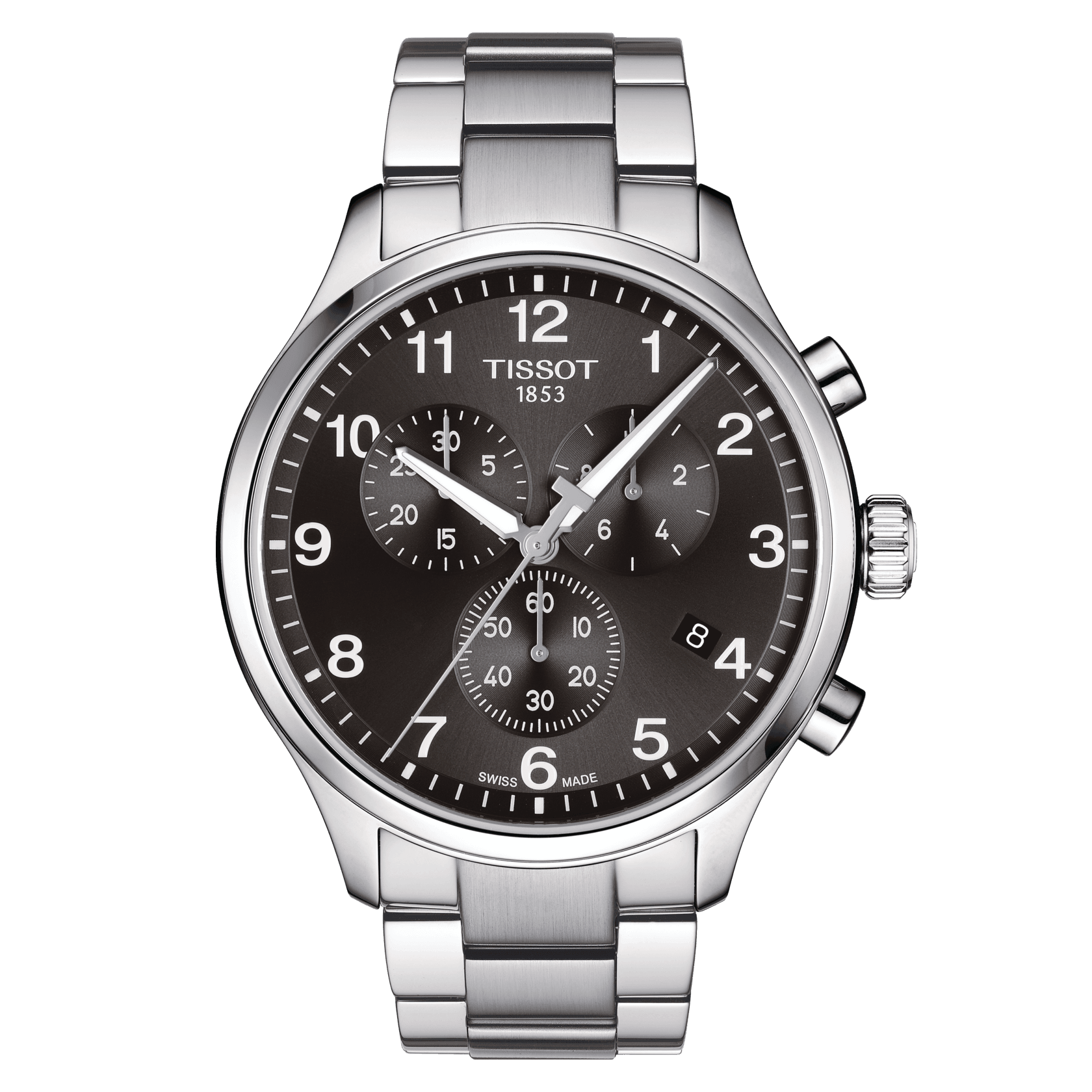 Tissot black metal discount watch