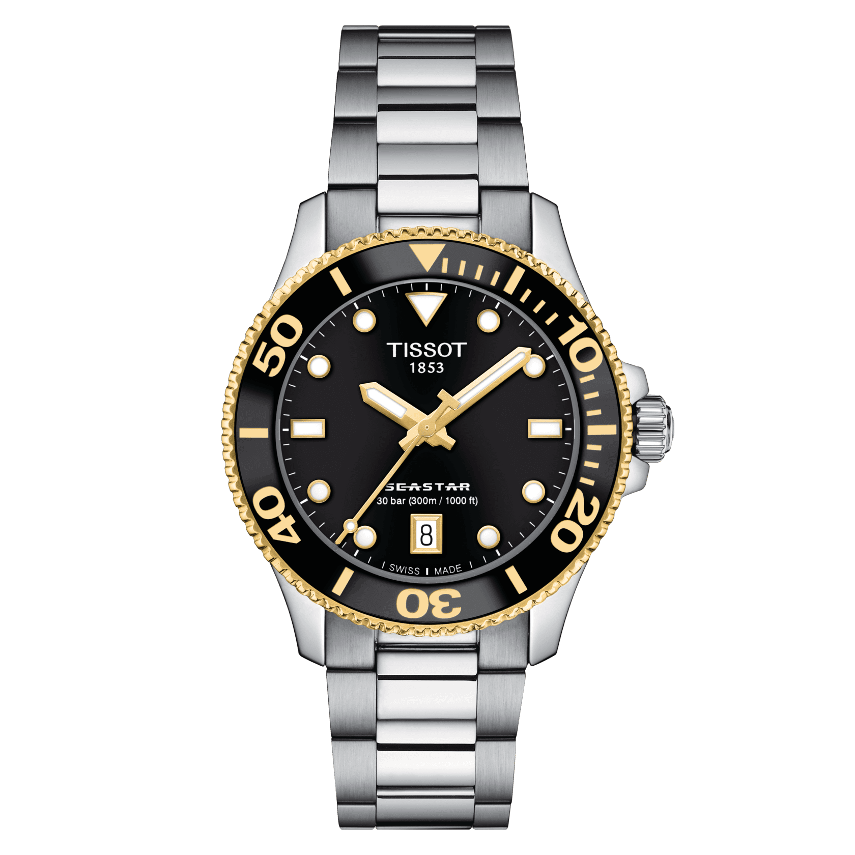 Tissot Seastar 1000 Quartz 36mm, Black dial