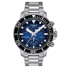 Load image into Gallery viewer, Tissot Seastar 1000 Chronograph Blue dial in steel bracelet
