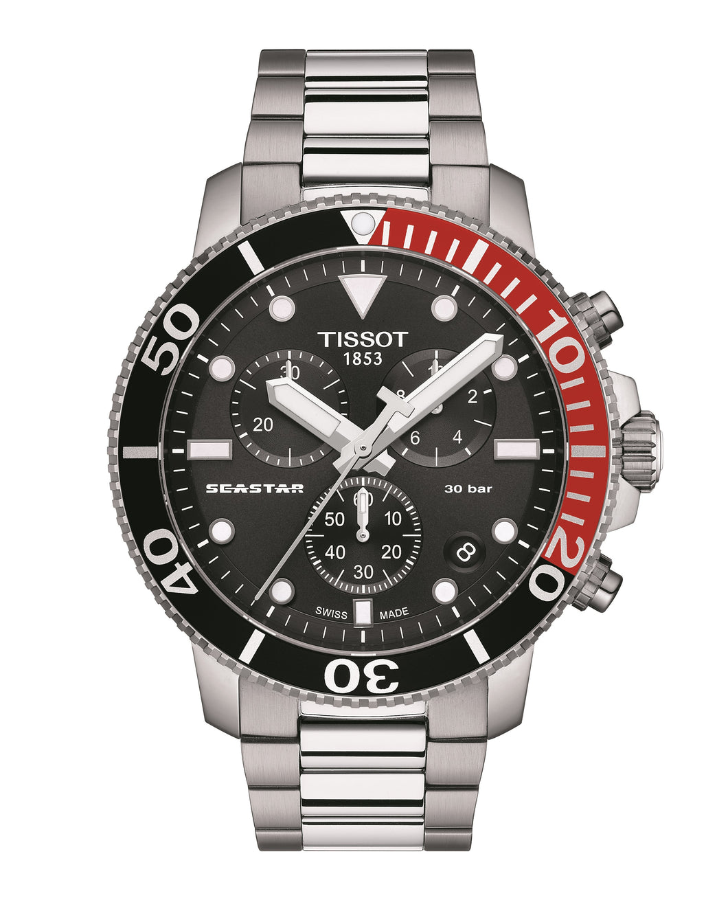 PRE-ORDER: Tissot Seastar 1000 Quartz Chronograph, black dial