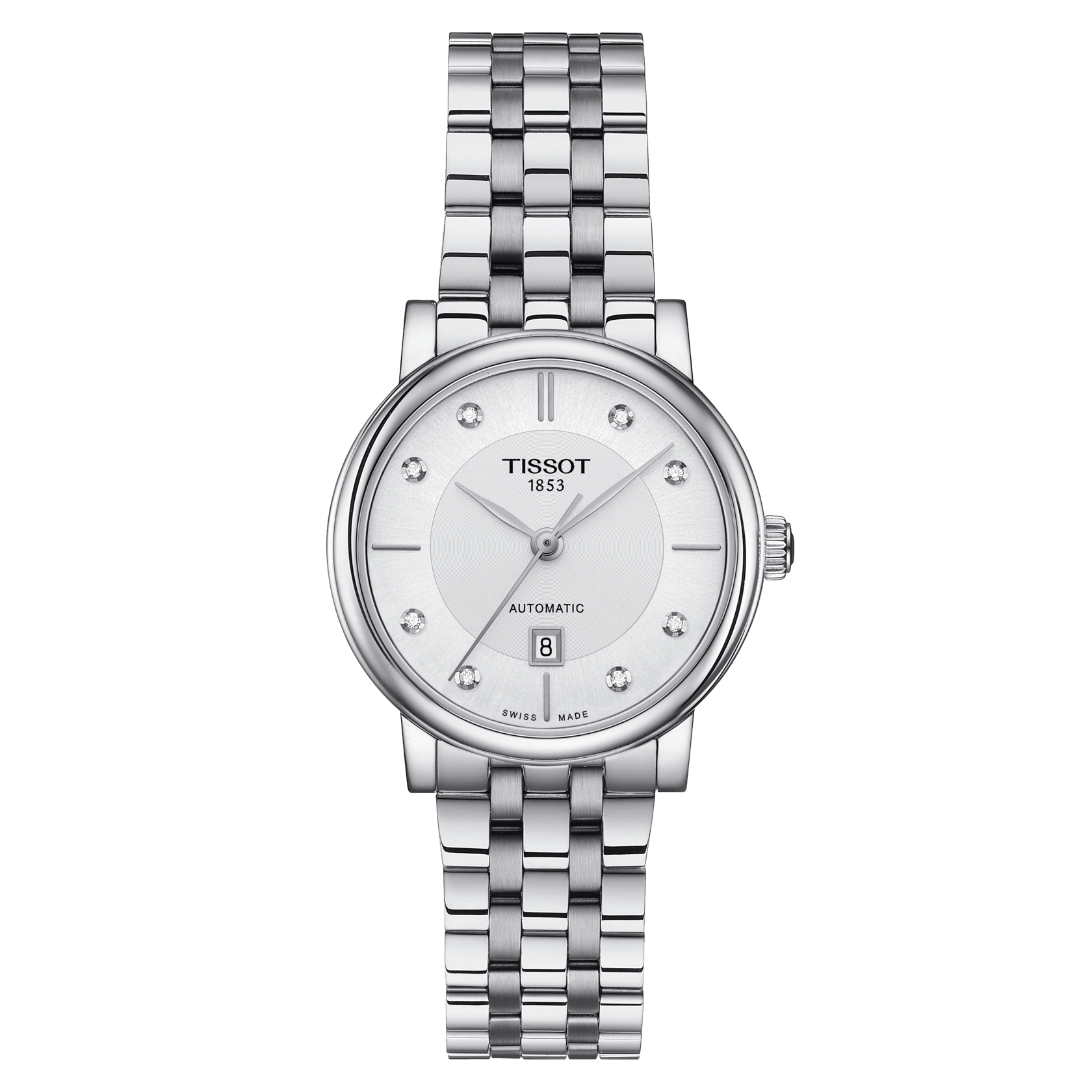 Tissot Carson Premium Automatic Lady with diamonds