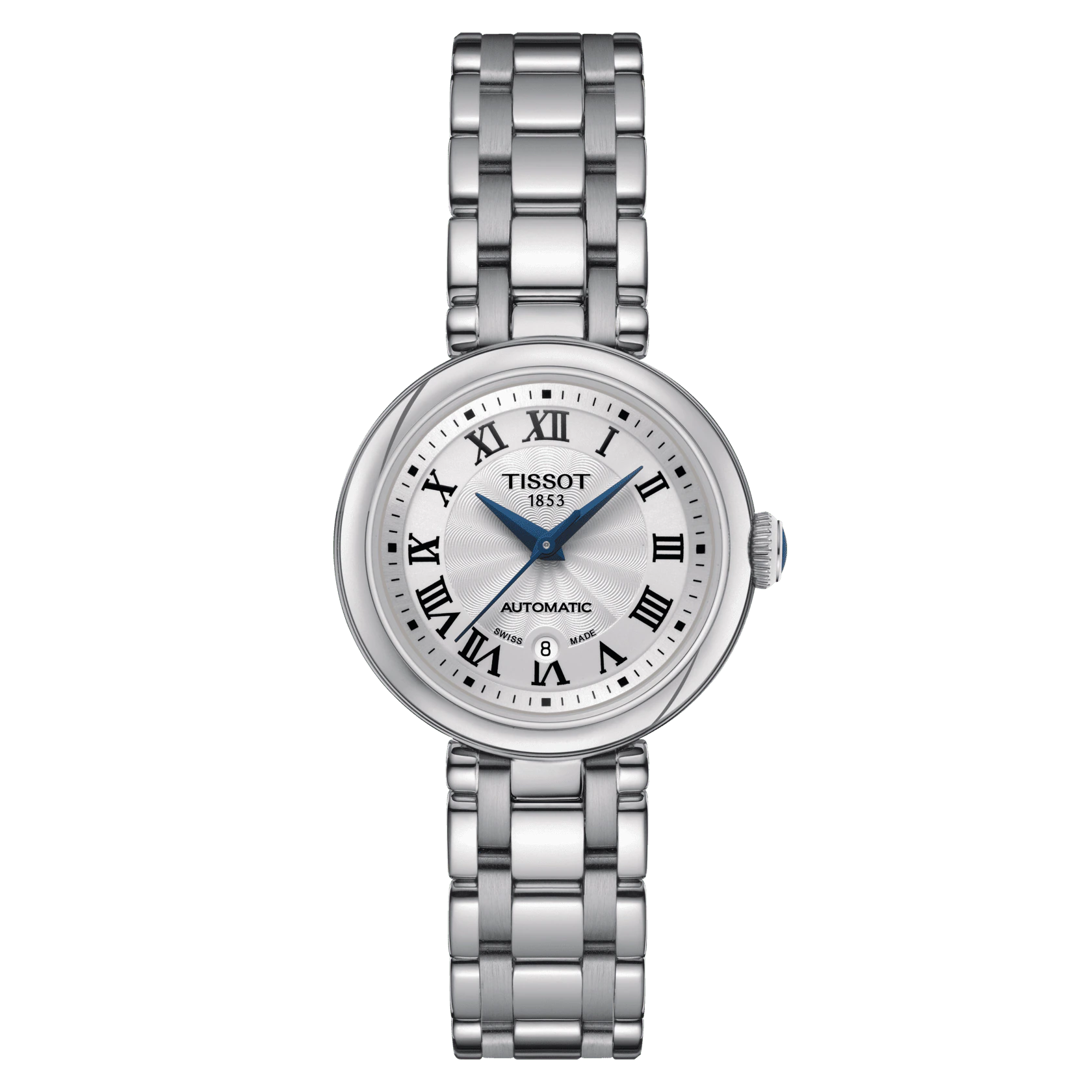 Tissot Bellissima Automatic white dial in steel bracelet