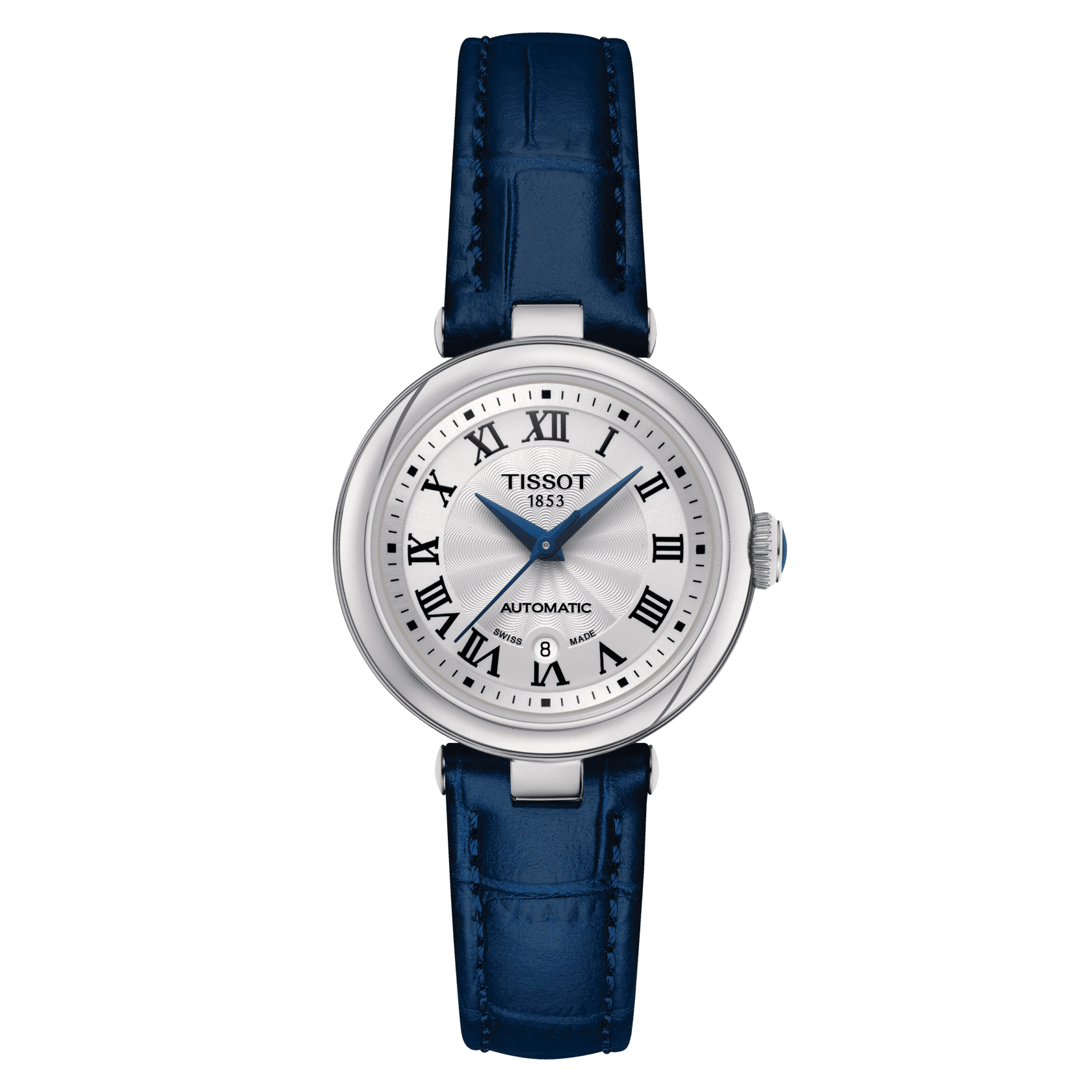 Tissot Bellissima Automatic White Dial Blue Leather Strap