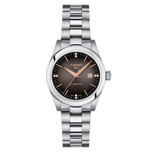 Tissot T-My Lady Automatic with Diamonds in Steel Bracelet (comes with an extra leather strap)