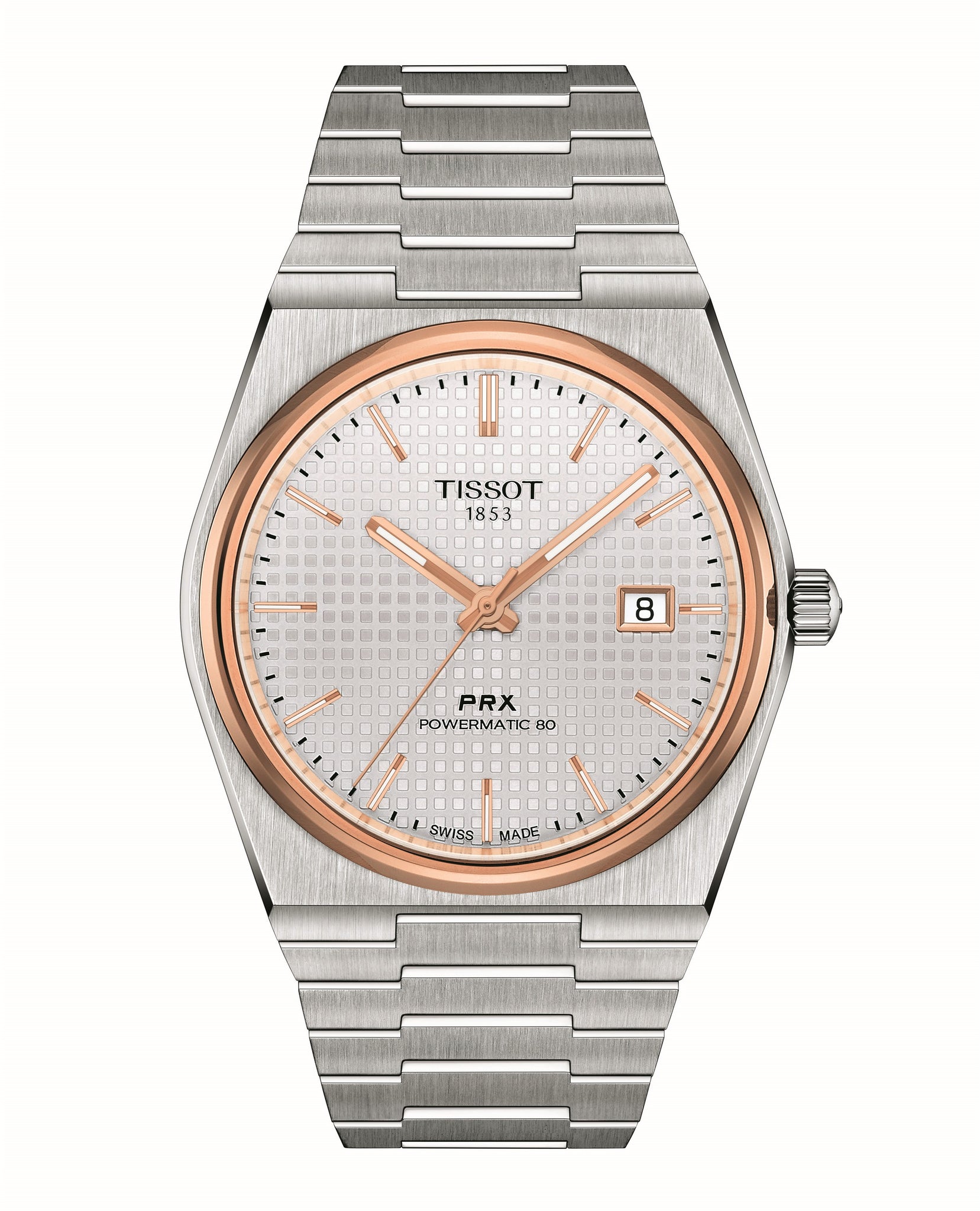 Tissot powermatic sales 80 rose gold